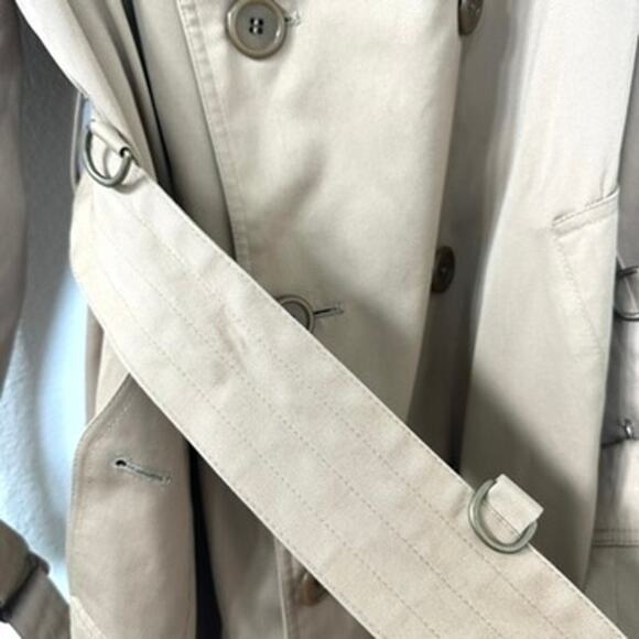 1960s Aquascutum London Trench Coat Men M/L Double Breasted Classic, Vintage - Picture 4 of 11